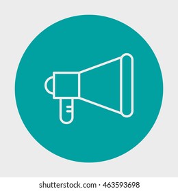 Project Management Icons On Promotion, Announcement And Advertisement. Simple Isolated Thin Line Web Icon. Can Be Used For Logo And Infographics. Vector Illustration, Eps10.