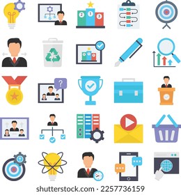 Project Management icons set, business pack, business vector  set, management icons, finance icons, marketing set, project management flat icons set