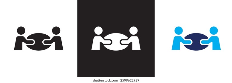 Project management icons set, such as collaboration,   Design for app, UI, web. Vector illustration. isolated on white and black background. EPS 10