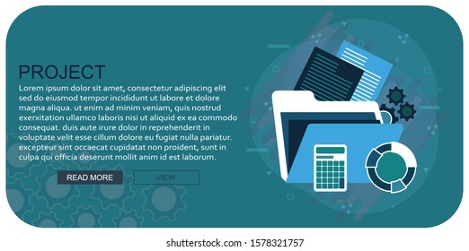 Project management - Illustration. Project management business multitasking concept