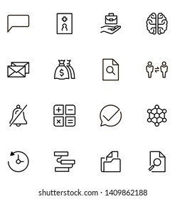 Project management ine icon set. Collection of high quality black outline logo for web site design and mobile apps. Management vector illustration on a white background