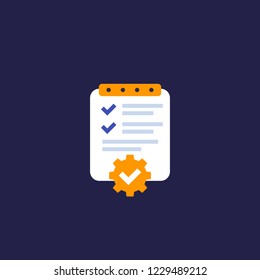 Project management, plan icon