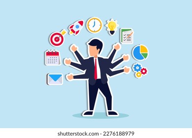 Project management, strategic plan to manage resources for development, working process and schedule, task completion concept, smart businessman project manager manage multiple project dashboards