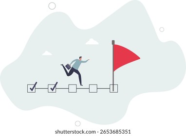 Gerenciamento de projetos, controle de tarefas ou andamento do trabalho, controle de conclusão ou tarefas concluídas, planejamento ou conceito de produtividade.vida humana.