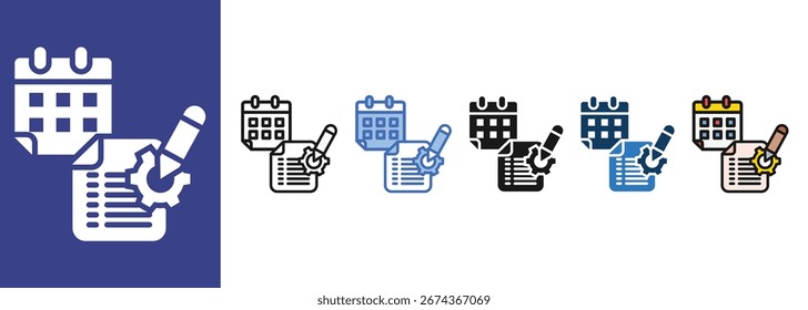 Project Management Tools  icon sets collection multi style


