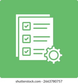 Ícone de vetor do Gerenciamento de Projetos. Pode ser usado para impressão, aplicativos móveis e da Web.