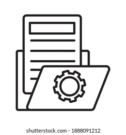Color del icono del vector de administración del proyecto editable