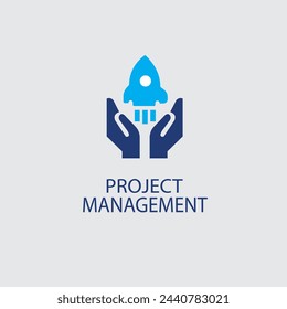 Project management vector icon. filled flat sign for mobile concept and web design. Hub and spokes and gear solid icon. Symbol, logo illustration