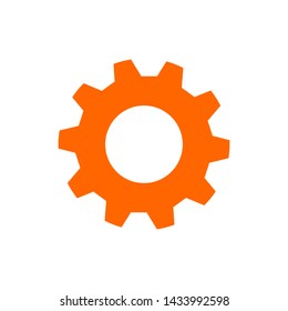 Project management vector icon. Hub and spokes and gear solid icon. Vector illustration for web design and mobile app.