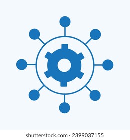 Project management vector icon sign eps