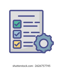 Project management Vector icon which can easily modify or edit 


