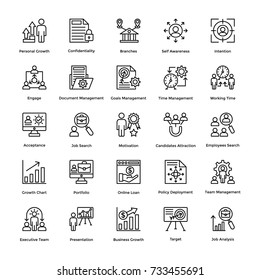 Project Management Vector Icons Set 18