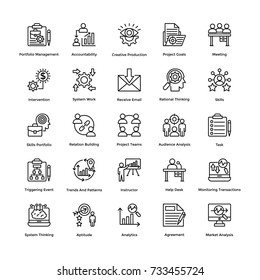 Project Management Vector Icons Set 17