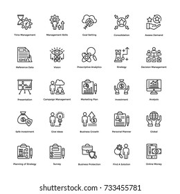 Project Management Vector Icons Set 13