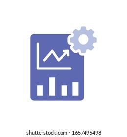 Project management  Vector illustration. Business Investment and Growth Glyph Style icon. EPS 10