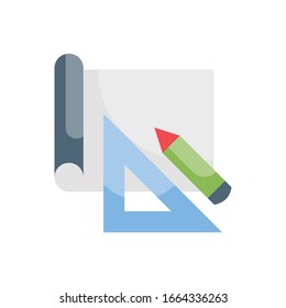 Project Management Vector illustration. Design Development Flat icon style. 