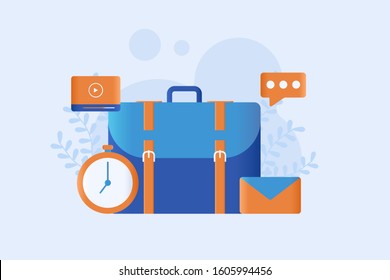 project management vector illustration flat design