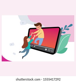 Project Management Vector Landing Page Template. Cartoon Analyst Making Presentation, Report for Businessmen, Investors, Partners. Consulting Agency, Company Promotional Webpage Design Layout