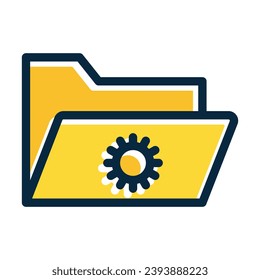Project Management Vector Thick Line Filled Dark Colors Icons For Personal And Commercial Use.
