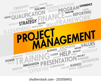 Project Management word cloud, business concept