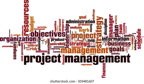 Project Management Word Cloud Concept Vector Stock Vector (Royalty Free ...