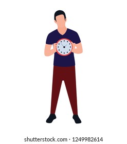 Project manager flat icon design