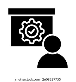 Project Manager Icon Element for Design