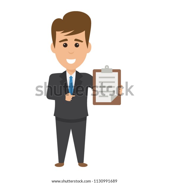 Project Manager Person Who Responsible Accomplishing Stock Vector Royalty Free
