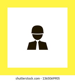project manager vector icon. flat design