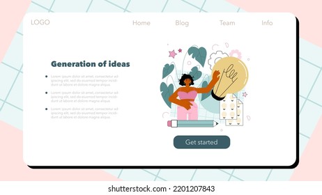 Project manager web banner or landing page. Successful business project planning, development and scheduling. Management and marketing strategy. Vector illustration in cartoon style