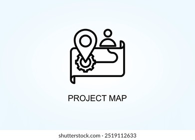 Project Map Vector Or Logo Sign Symbol Illustration