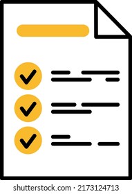 Project menagement checklist, illustration, vector on a white background.