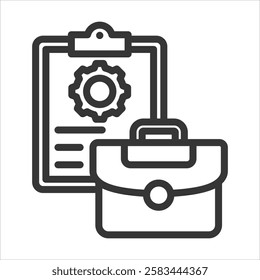 Project Outline Icon Vector Illustration