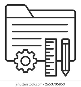 Vektorgrafik des Projektsymbols