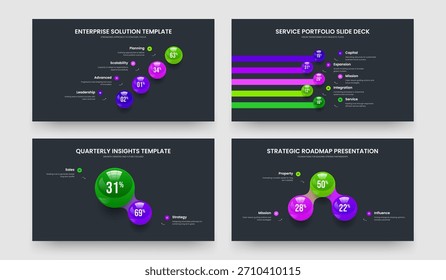 Resumen del proyecto 4 5 2 3 Paquete de diseño de presentación de infografía de elementos. Elegante Perfil Cuatro Cinco Dos Tres Opciones Diagrama Marco Plantilla Ilustración vectorial Colección.