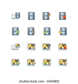 project photo and video files icons