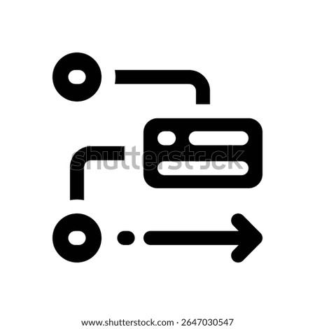 project plan glyph icon. Strong and solid vector icon for websites, mobile interfaces, presentations, and visual branding. High quality and easy to edit.