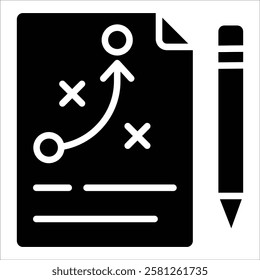 Project Plan Icon Element For Design