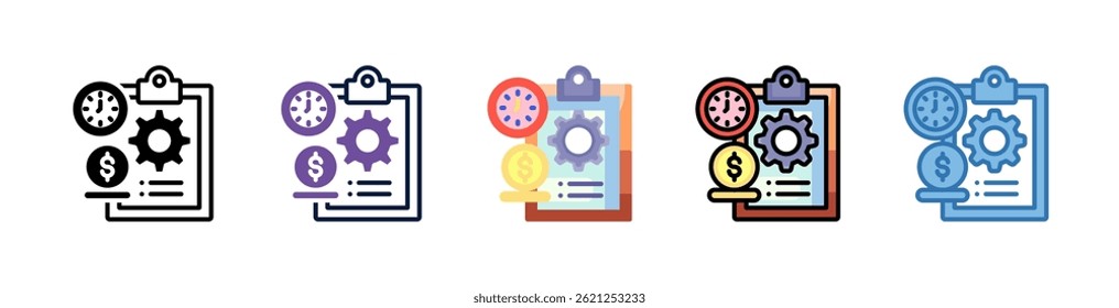 Project Plan Icon Element For Design