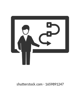 Project plan icon. strategy Business growth vector