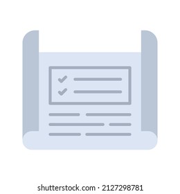 Project Plan icon vector image. Can also be used for Project Management. Suitable for mobile apps, web apps and print media.