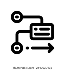 project plan line icon. Clean and minimalist vector icon for websites, mobile apps, presentations, and logos. Fully scalable and customizable for any project.