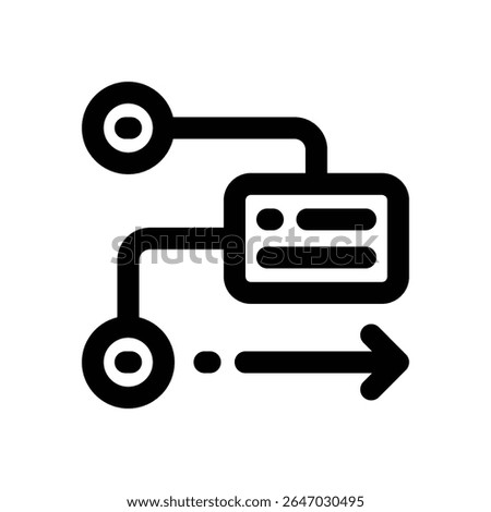 project plan line icon. Clean and minimalist vector icon for websites, mobile apps, presentations, and logos. Fully scalable and customizable for any project.