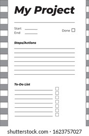 Project planner page office style