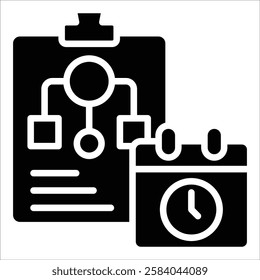 Project Planning Icon Element For Design