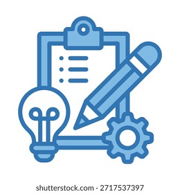 Elemento De Icono De Planificación De Proyectos Para Diseño