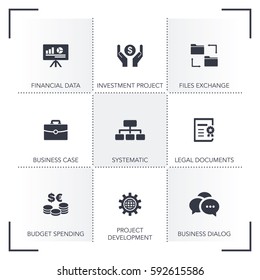 PROJECT PLANNING ICON SET