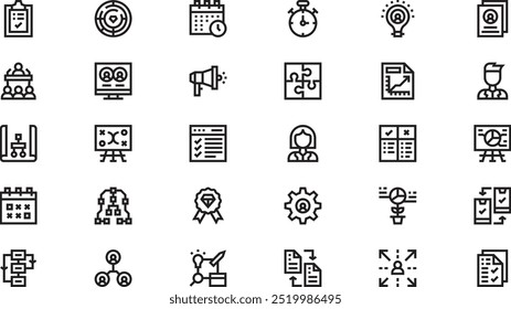Project planning icons High-Quality Vector Icons Collection with Editable Stroke. Ideal for Professional and Creative Projects.