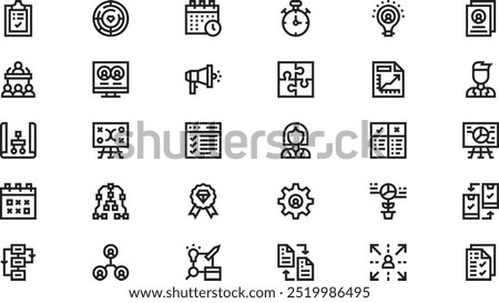 Project planning icons High-Quality Vector Icons Collection with Editable Stroke. Ideal for Professional and Creative Projects.