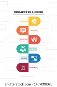 PROJECT PLANNING AND ILLUSTRATION ICON CONCEPT